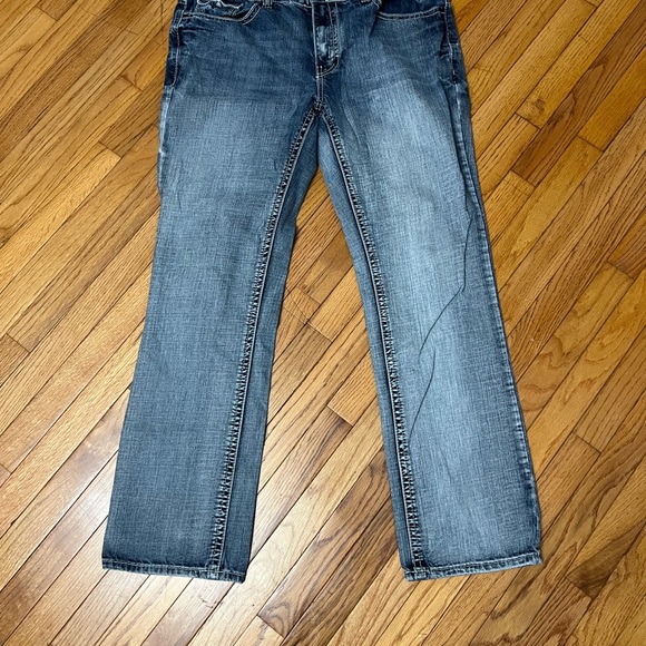 TK Axel Treadwell Relaxed Straight Leg Jeans 36x34 - Picture 2 of 11
